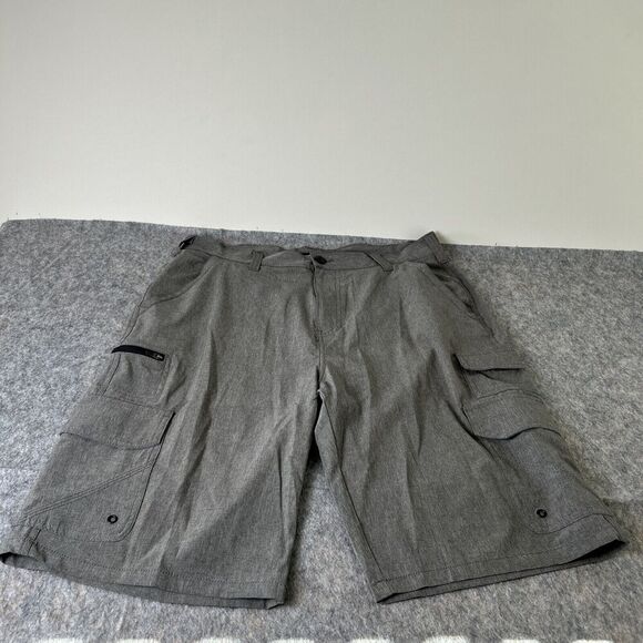 Iron Co Cargo Shorts Men’s Size 32 Heathered Gray‎ Outdoor Hiking Camping Cool - Picture 1 of 16